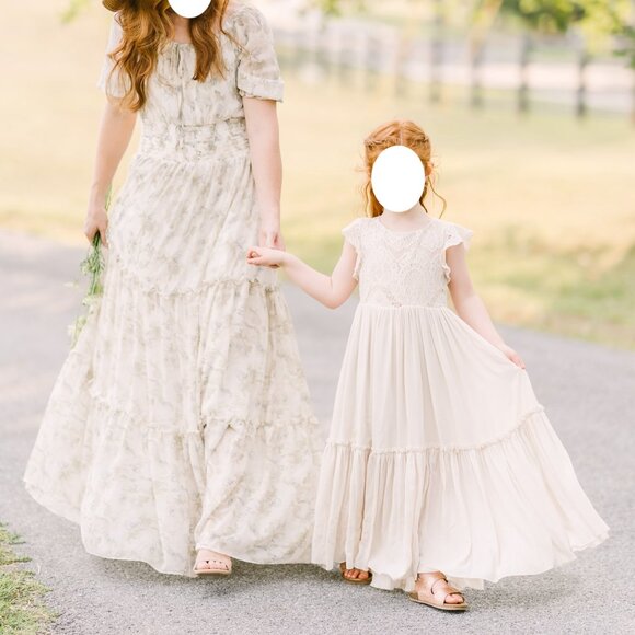 Joyfolie Macy Dress in Cream, Girls 5 - Picture 3 of 9